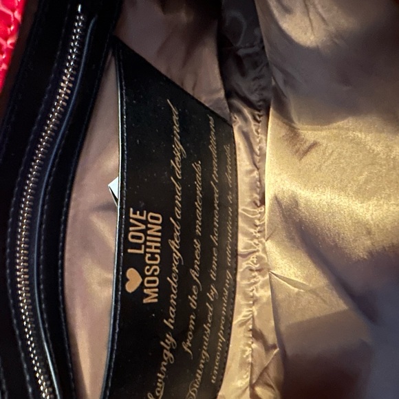 Love Moschino red handbag purse - Picture 4 of 8